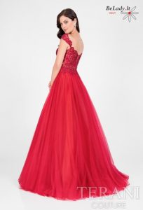 Raudona proginė suknelė 1711P2864