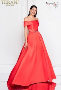Pūsta raudona suknelė 1813P5190