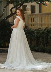 Blizganti vestuvinė suknelė 44049 B